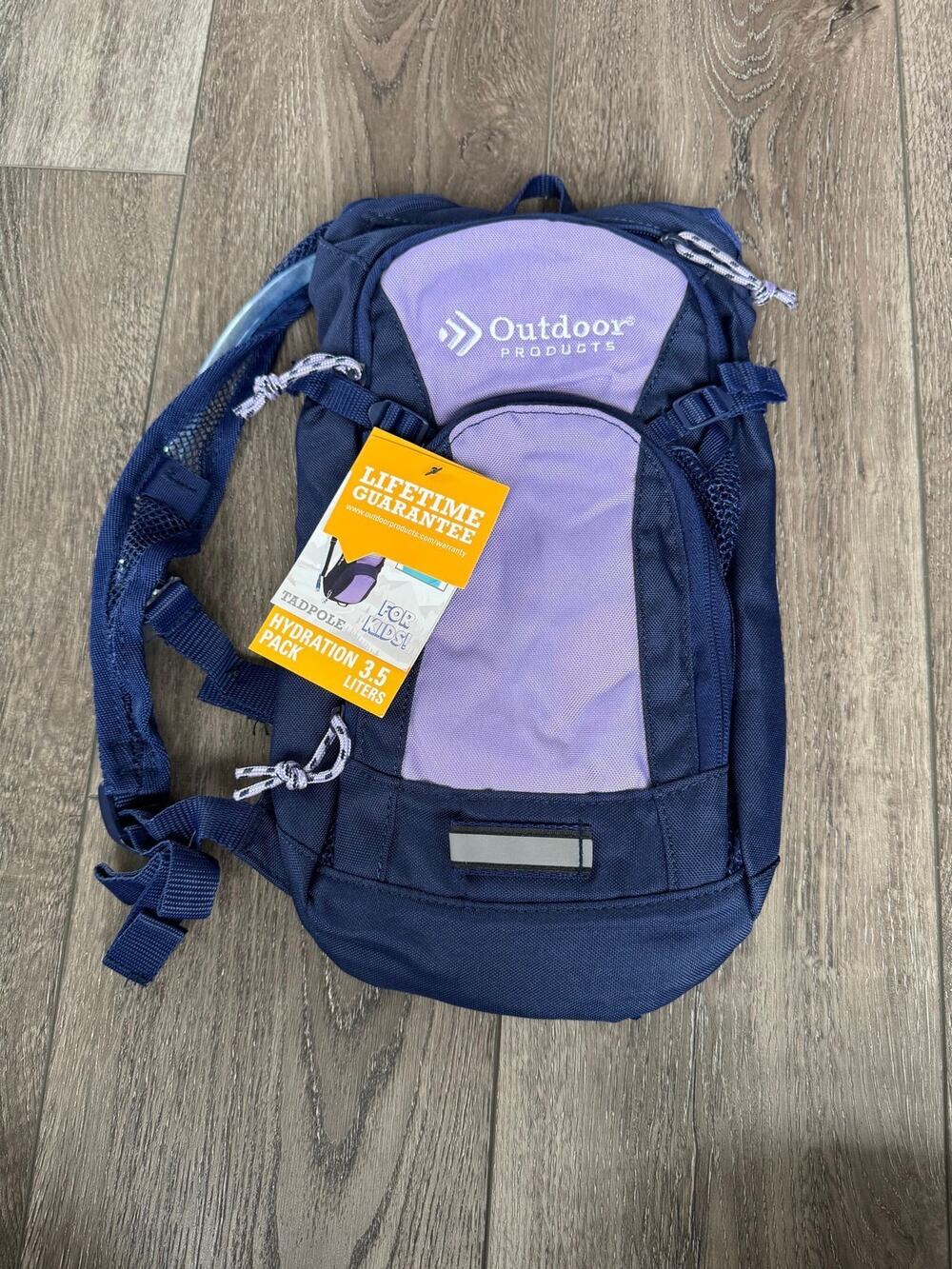 Outdoor Products Kids Hydration Backpack 3.5L 1.5L Water Reservoir NWT Blue